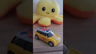Mini Cooper S with flag - Car Miniature Model Toy #shorts