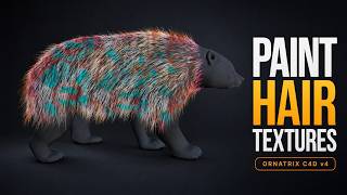 Ornatrix C4D 4: Paint Color & Bitmap Textures Onto Hair