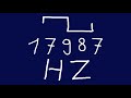 17987 hz square