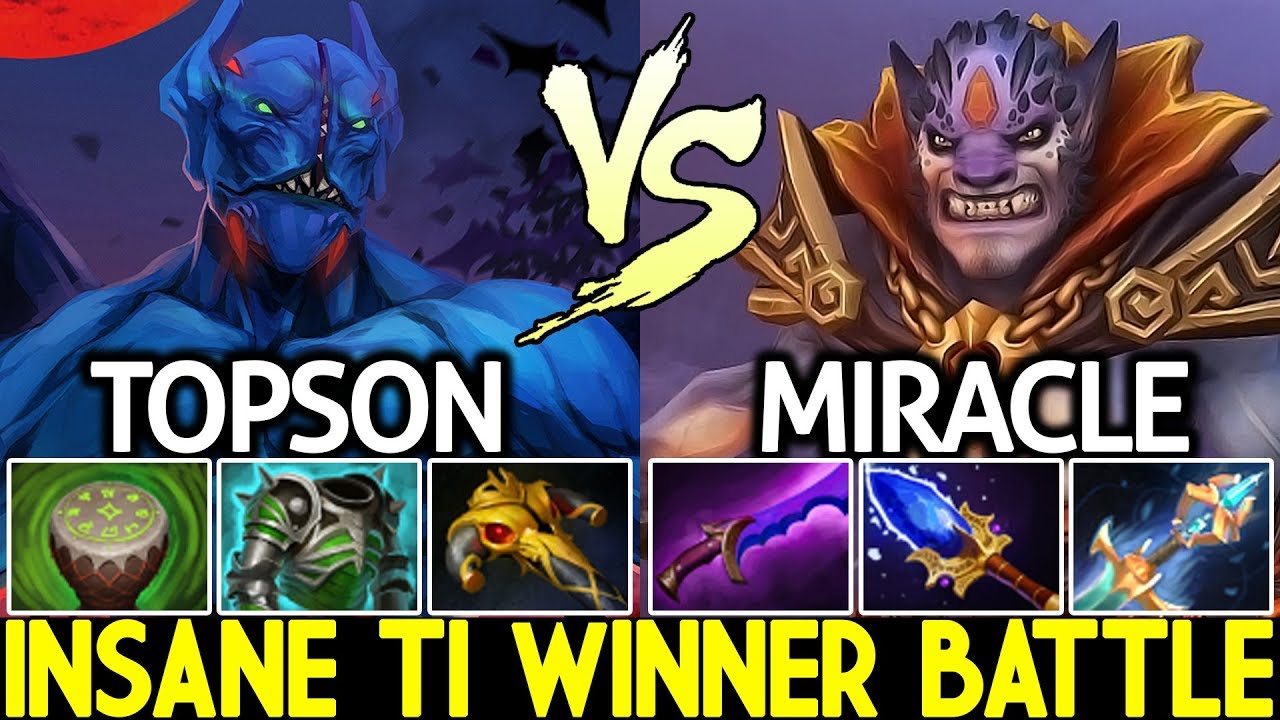 Miracle- Lion VS TOPSON Nightstalker | Insane TI Winner Battle 7.21 Dota 2 - YouTube