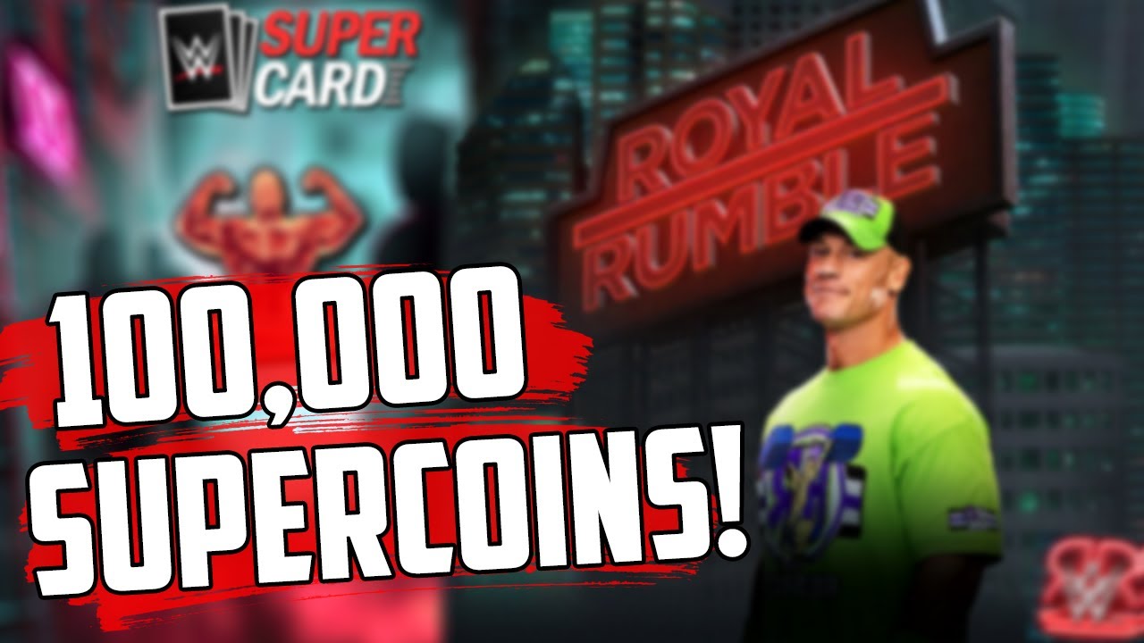 100,000 SUPERCOINS! HUGE PACK OPENING! | WWESuperCard