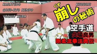 崩しの秘術 剛柔流拳法奥伝 久場良男 那覇手セミナー karatedo goju