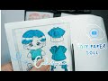 DIY Paper Doll | Coloring Super Cute Paper Doll Stickers 🎨✨ | Cool Art Space