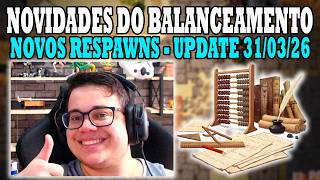 CM LIAMAS FALA SOBRE BALANCEAMENTO, NOVOS RESPAWNS - UPDATE 31/03/26