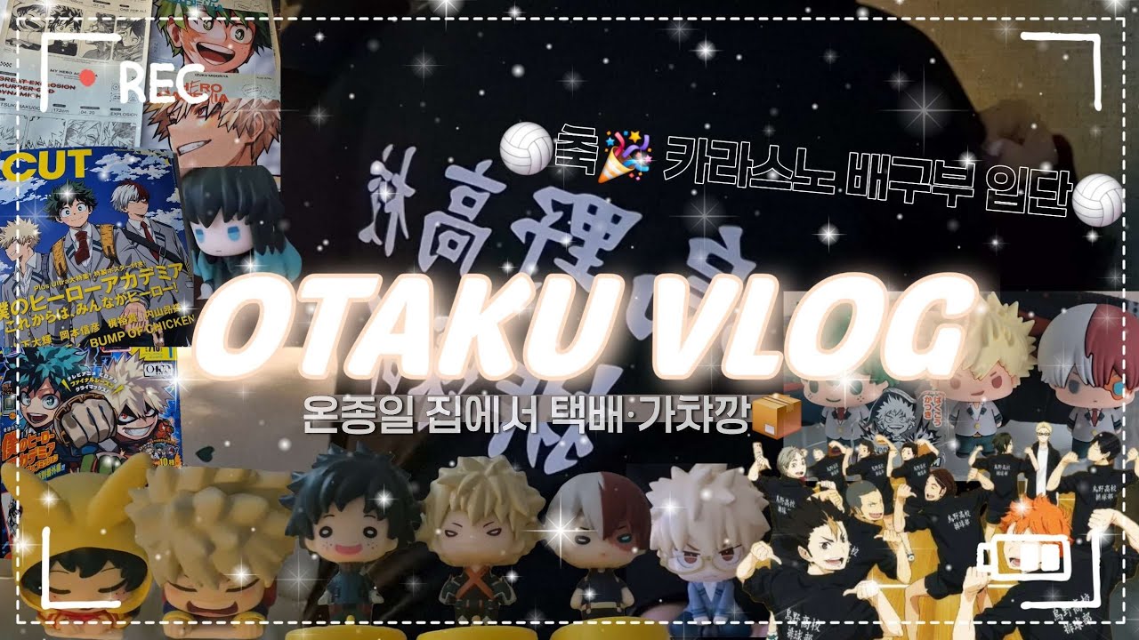 [vlog] 오타쿠는 집콕이 최고야✨️|온종일 집택깡 “ପ(„ơ ᴗ ơ„)ଓ”|히로아카 오네무탄 모든 시리즈 모으기•니토탄가챠•룩업안경•쵸코린•하이큐져지•잡지깡#otakuvlog 