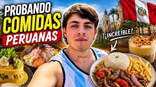   ARGENTINO🇦🇷 PROBANDO COMIDA PERUANA🇵🇪 ¡Es la mejor  gastronomia del mundo? ! 😳🇵🇪