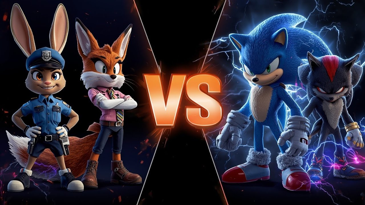 Зверополис против Соника 🔥 Песня «Танец гроба» (кавер) | Эпическая битва в игре «Прыжок по плиткам»