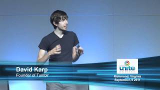 David Karp, Founder of Tumblr, presents at #DSRPT11