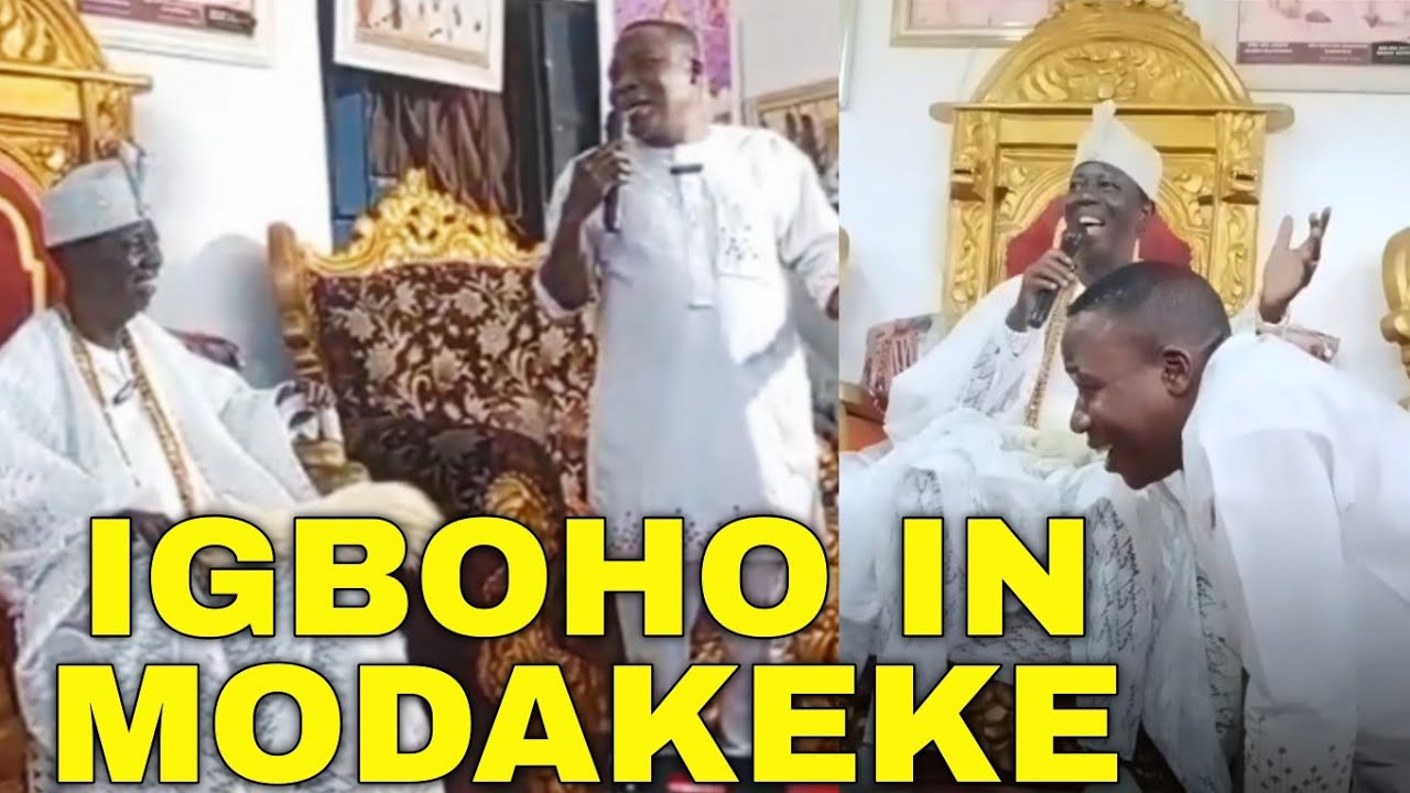MASSIVE CROWD JOINS IGBOHO TO THE PALACE OF OBA MODAKEKE 