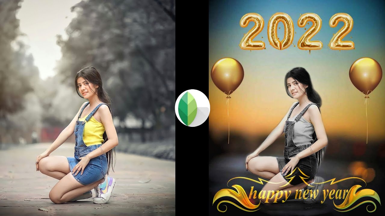 Snapseed Happy New Photo Editing || Happy New Year 2022 Photo Editing  Background... || S Y Editing | - YouTube