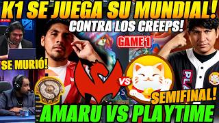 😲SCOFIELD vs K1 semifinal! analizan PLAY TIME vs AMARU Game 1 Bo3 TI 2026😲
