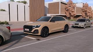 Animation: Audi Q8 – Assist package Park plus and adaptive cruise control