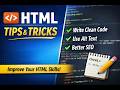 HTML Tips and Tricks for Beginners | Best Practices for Clean Code