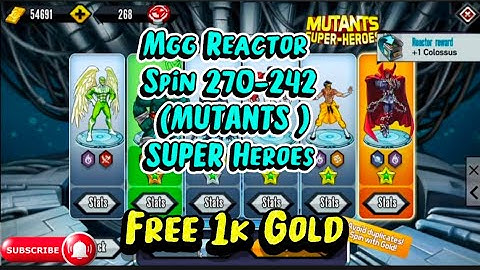 Mgg Reactor Spin 270-242 (MUTANTS SUPER-HEROES) #mobilegaming  #gamer  #game  #mutant