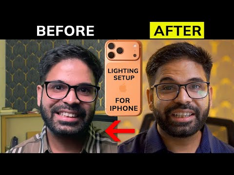 iPhone lighting setup for videos