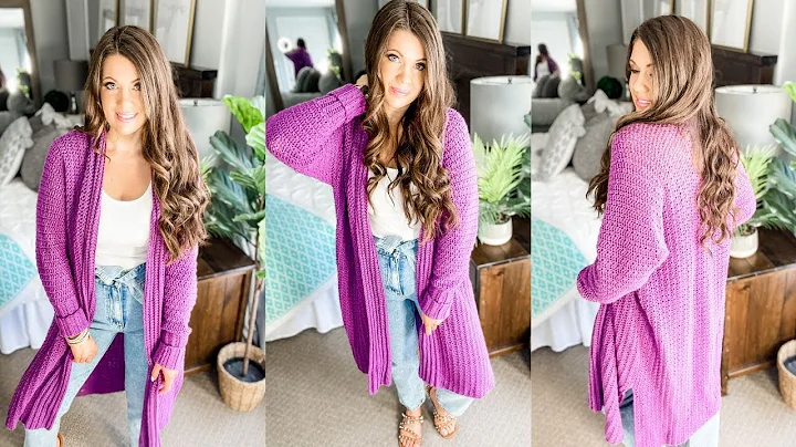 Mauve-A-Lous Duster Cardigan - FREE Crochet Pattern