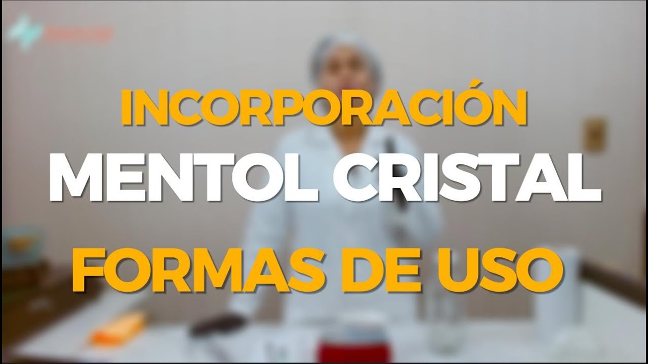 Incorporación del Mentol Cristal a nuestra cosmética: formas de uso
