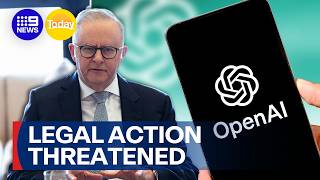 Albo threatens to take OpenAI to court over data breach | 9 News Australia