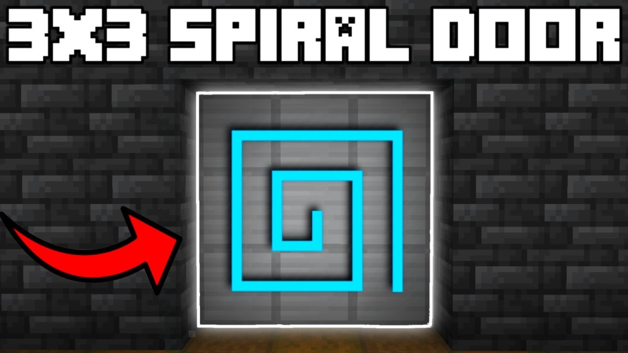 🦅 Minecraft Bedrock 1.21 | Easy Spiral 3x3 Door Tutorial! - YouTube