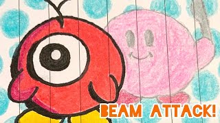 Beam Attack Kirby Stop-Motion