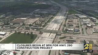 Year-long road closures set for Friday due to FM 1960 bridge construction