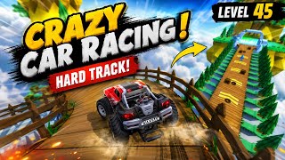 Crazy Car Racing|| Hard Track| Level 45! #crazycars #carracing #racing screenshot 1
