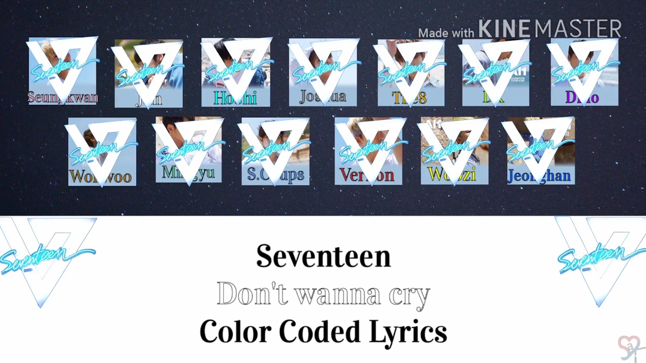 Seventeen - Don't Wanna Cry (울고 싶지 않아) - Color Coded Lyrics [Kpop ...