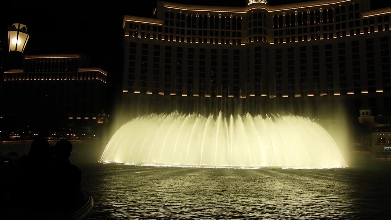 Bellagio fountains display, Las Vegas. "Time To Say Goodbye". 1124