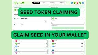 How to claim Seed token? | Seed Airdrop claim &amp; Withdrawal on sui wallet | Seed Airdrop update