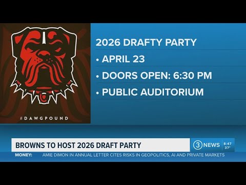 Cleveland Browns hosting 2026 NFL Draft party