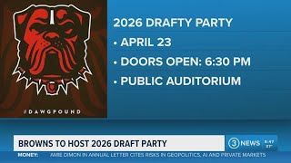 Cleveland Browns hosting 2026 NFL Draft party
