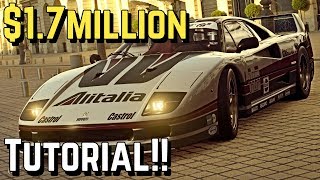 $1.7 MILLION\/Hour (Ferrari F40) Setup on GT SPORT!!