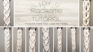 Celebrity 9 MACRAME PATTERNS THAT ARE EASIER THAN THEY LOOK - TUTORIAL Profile