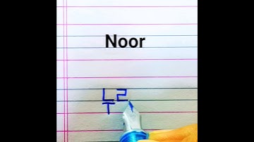 "Noor" 😍🤩 Beautiful name in Korean handwriting | Drop your name #trending #viralshort #shorts #art