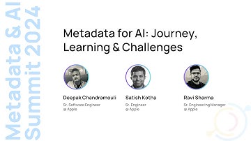 [Apple] Metadata for AI: Journey, Learning & Challenges