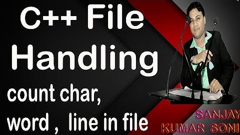 File Handling PART 3 | count character in file in c++ | count word in c++ | count line in file  c++