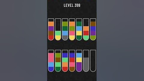 Water Sort Puzzle Level 399 Walkthrough Solution Android/iOS 💦