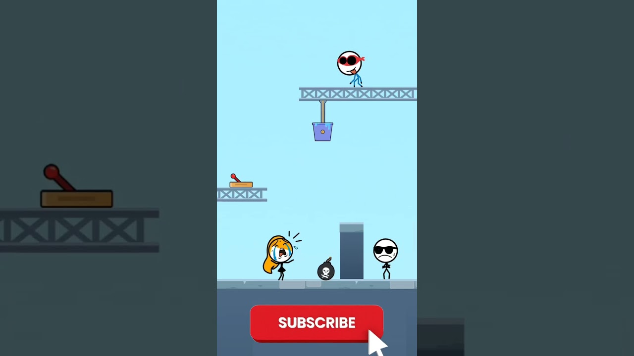 Attack Draw Line Love Rescue Levels Funny Stickman Brain Puzzle #1 