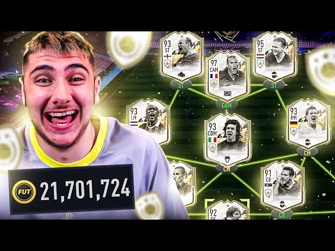 Using a FULL Icon Moments team in FIFA 22!