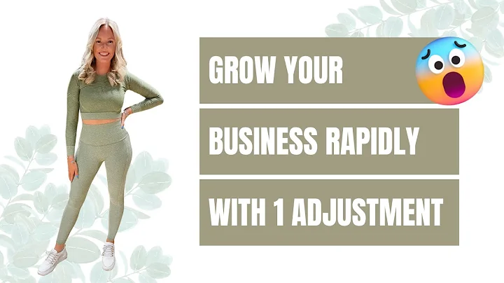 How to grow your business with 1 adjustment