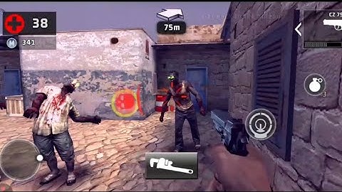 Playing Dead Trigger 2 Android Gameplay (Refill The Generator)