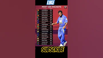 Most ODI Wickets In Career 2025 Cricket Subscribe Like Viral 1million Shorts World ODI 