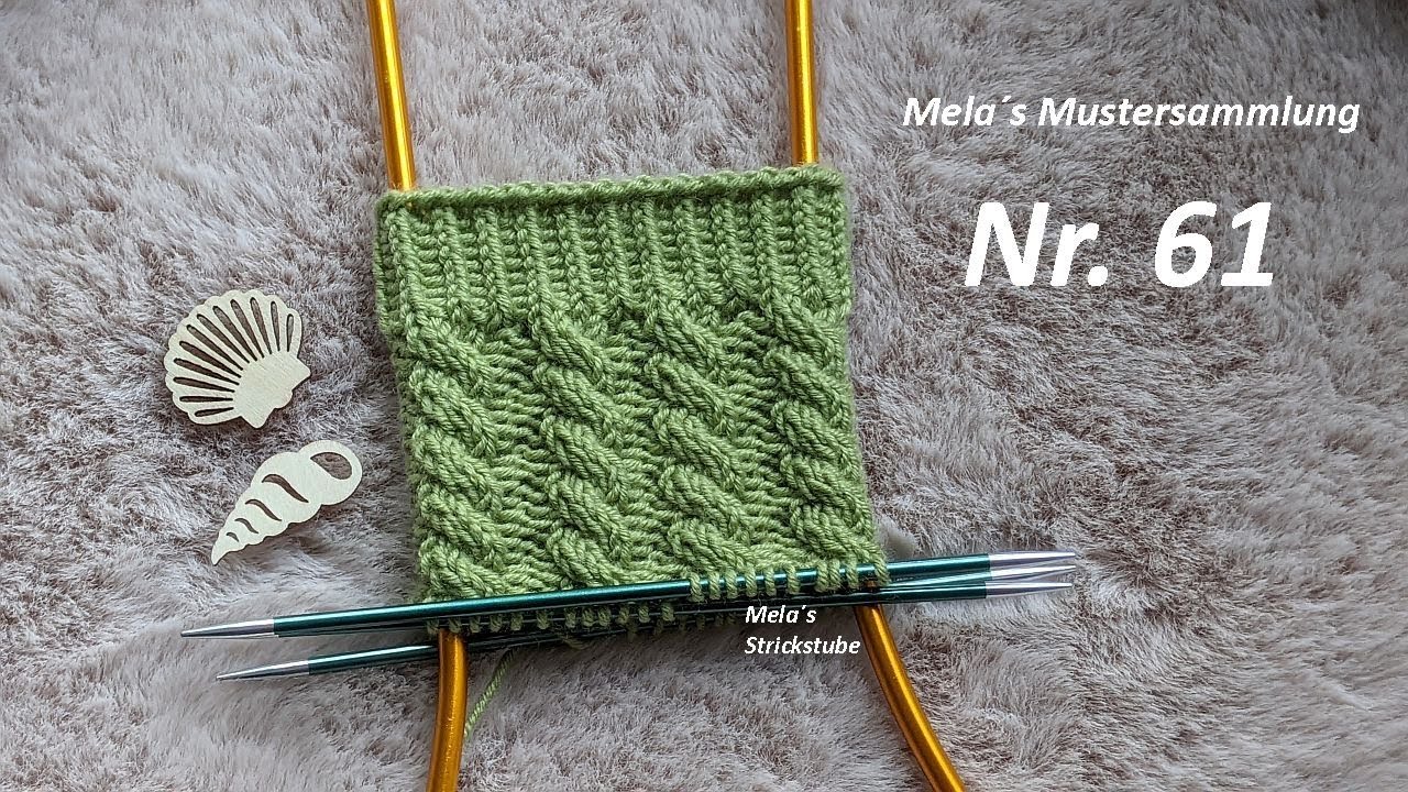 Sockenmuster Nr. 61 - Zopfmuster in Runden stricken / knitting sock pattern