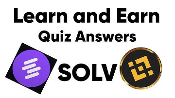 Binance Learn & Earn SOLV Protocol Quiz Answers | Get Free Crypto Tokens!