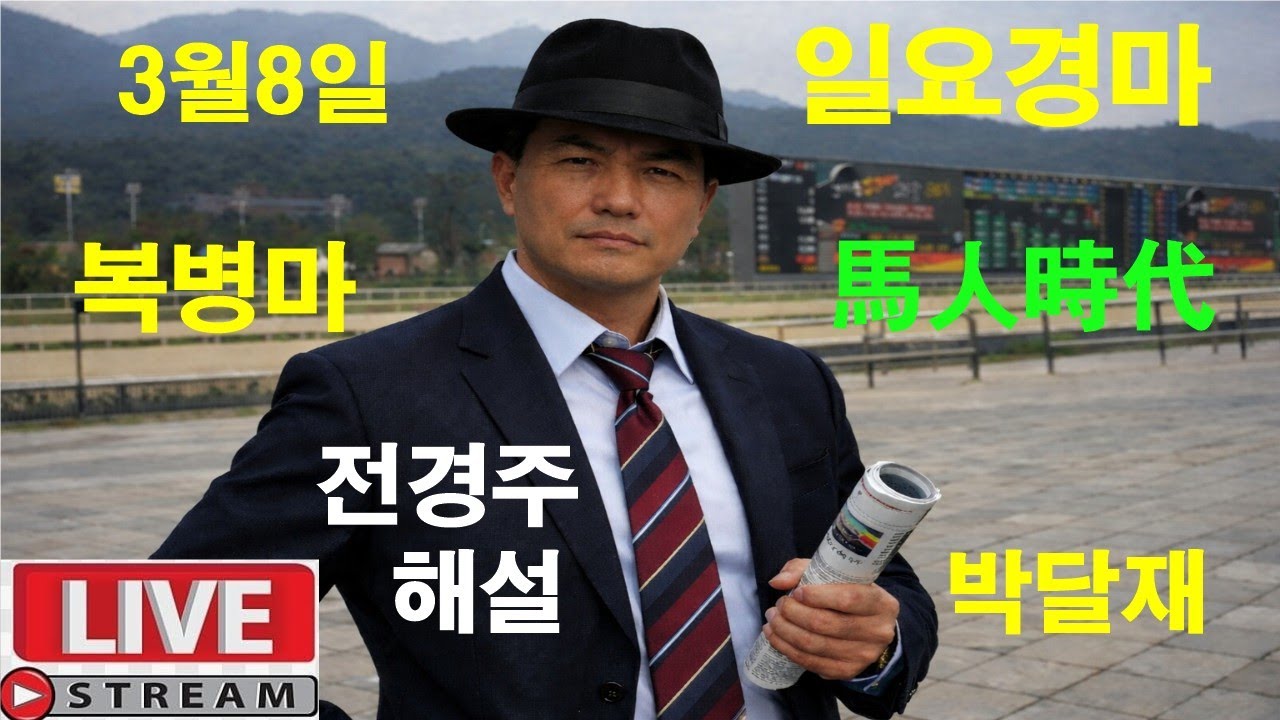 3월8일 일요경마 경마예상 추천마번 복병마  온종일 라이브 방송 서울경마 부경경마 제주경마 경주분석 추천마번 예상방송 박달재