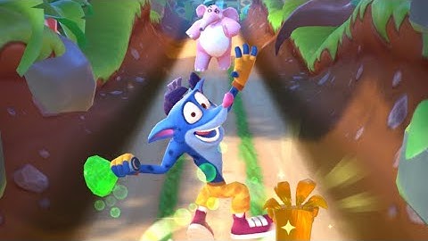 Crash Bandicoot: On The Run! Frosty Pink Elephant Defeated (No Commentary)