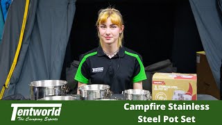 Campfire Nesting 6 Piece Pot Set - The Perfect Set For Family Camping