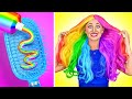 FANTASTIC BEAUTY HACKS AND MAKEUP TRENDS || From Nerd to Popular | Cool Hair Dyeing Tips by 123 GO!