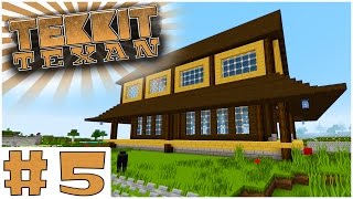 Let's Build Ye Ol' Train Station | Tekkit Texan | #5