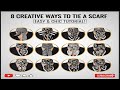 🤩 8 Creative Ways to Tie a Scarf! | Scarf Tying Tutorial 2025 | Chic & Easy Style #scarfstyle